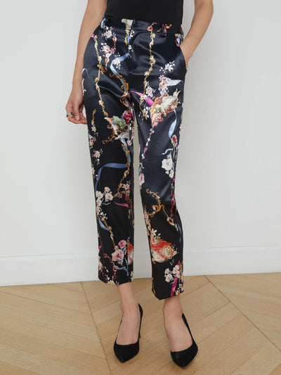 Ludivine Trouser In Black Multi Rocco-L'Agence-Tocca Finita