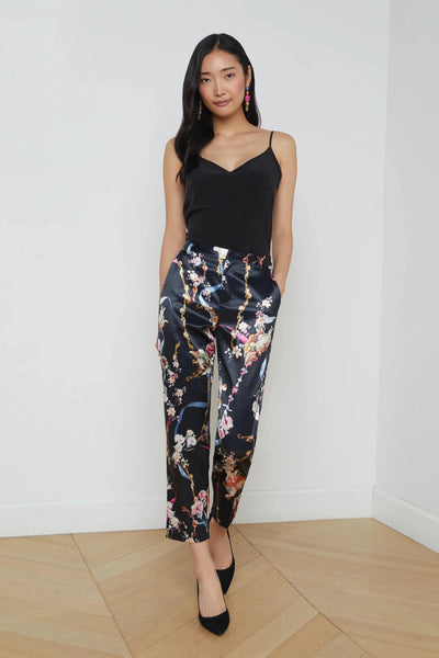 Ludivine Trouser In Black Multi Rocco-L'Agence-Tocca Finita