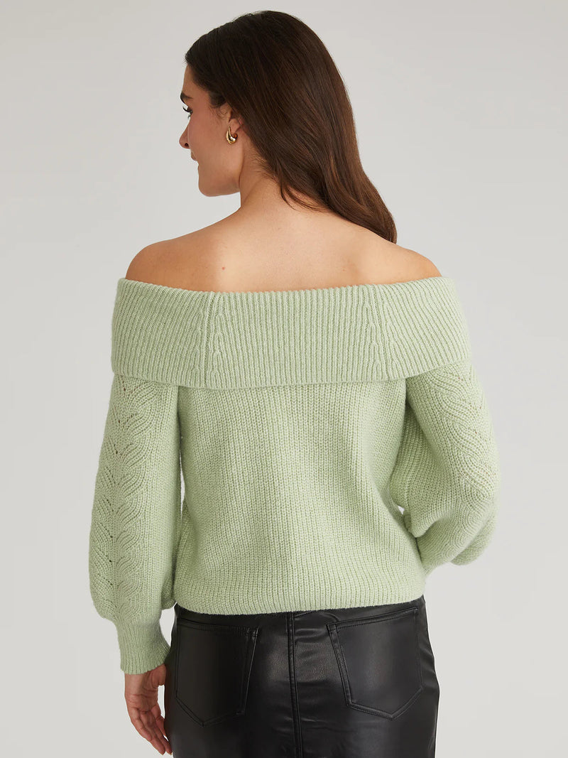 Marisa Off Shoulder Relaxed Pullover-525 America-Tocca Finita