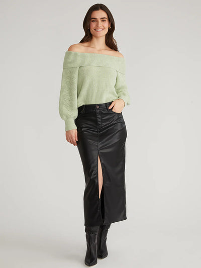 Marisa Off Shoulder Relaxed Pullover-525 America-Tocca Finita