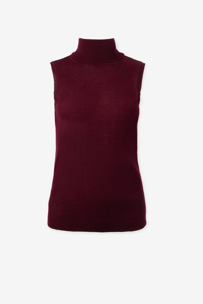 Merino blend sleeveless turtleneck-Iris Setlakwe-Tocca Finita