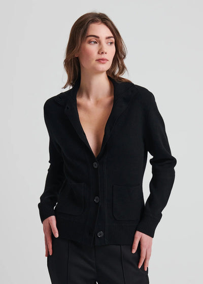 Merino Button Front Sweater Jacket-Patrick Assaraf-Tocca Finita