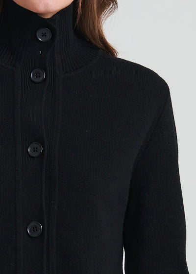 Merino Button Front Sweater Jacket-Patrick Assaraf-Tocca Finita