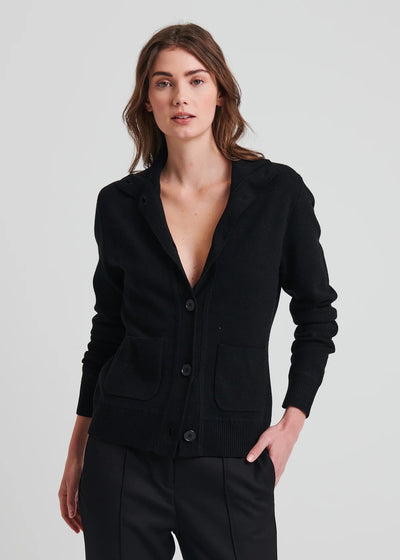 Merino Button Front Sweater Jacket-Patrick Assaraf-Tocca Finita