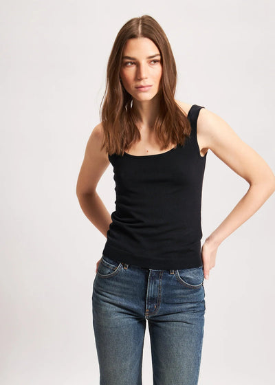 Merino Scoop Neck Tank-Patrick Assaraf-Tocca Finita