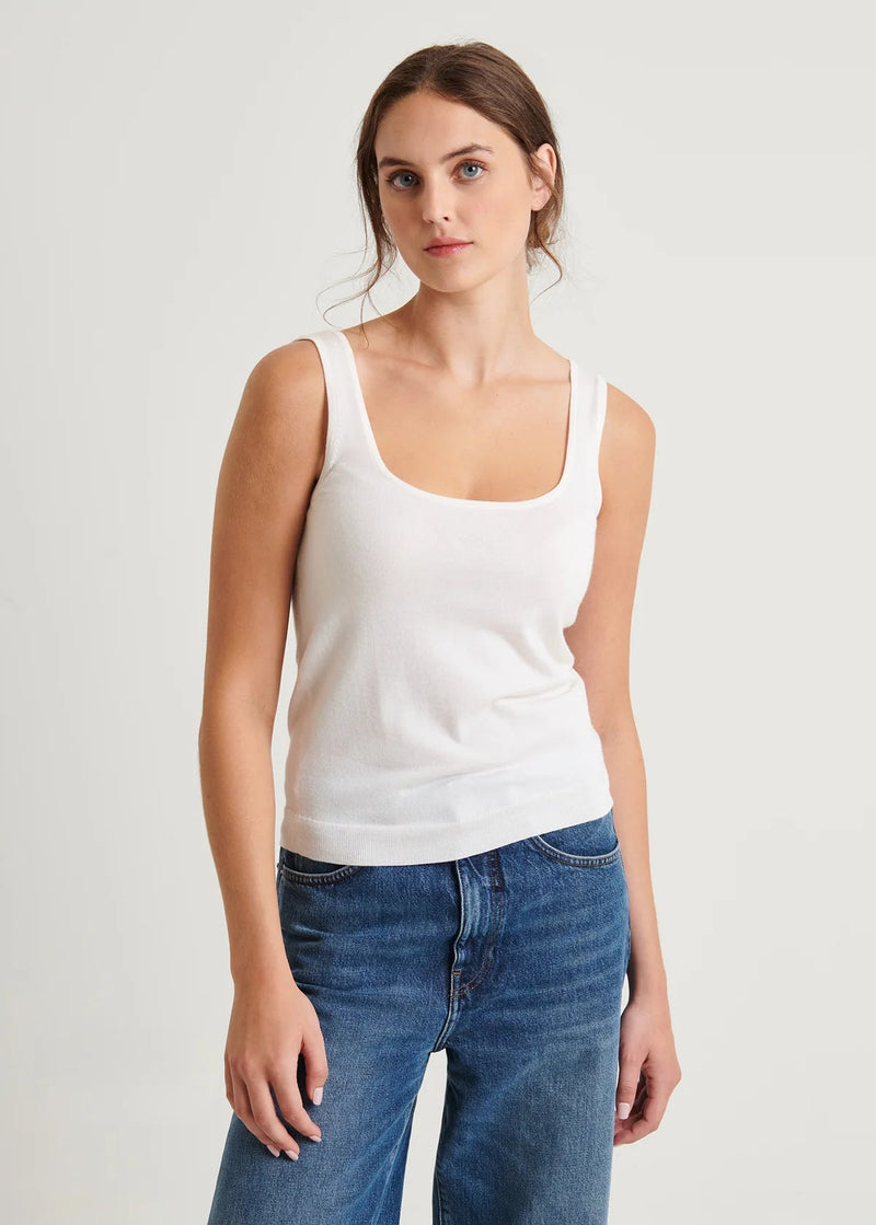 Merino Scoop Neck Tank-Patrick Assaraf-Tocca Finita