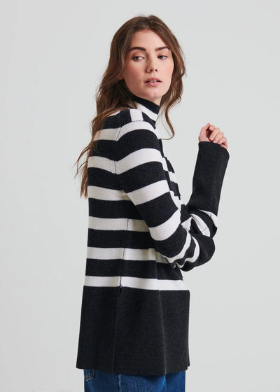 Merino Stripe Turtleneck-Patrick Assaraf-Tocca Finita