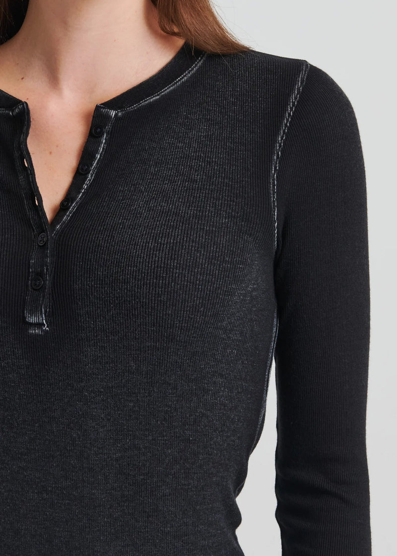 Modal Rib Henley TShirt In Pima Cotton-Patrick Assaraf-Tocca Finita