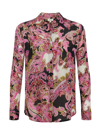 Nina Silk Blouse in Burnt Paisley-L'Agence-Tocca Finita