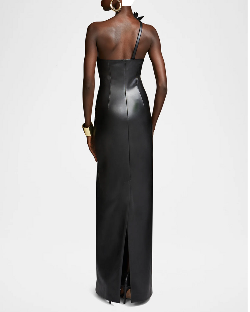 Rhia Gown in Faux Leather