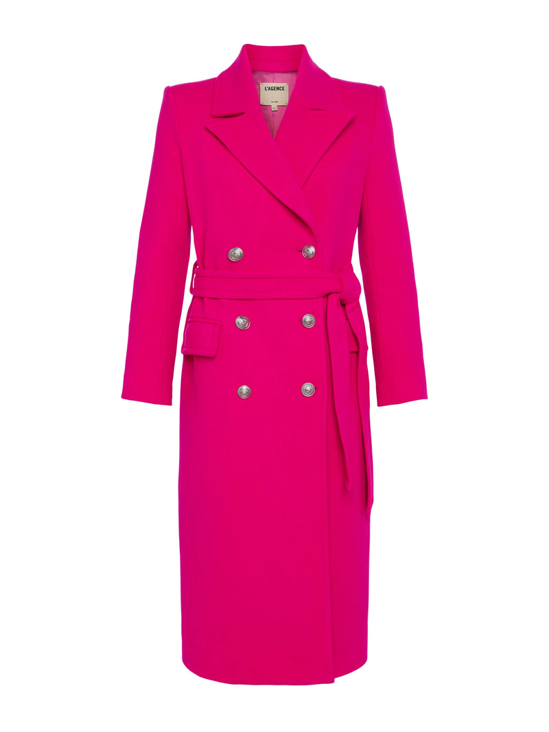 Olina Belted Long Coat-L&