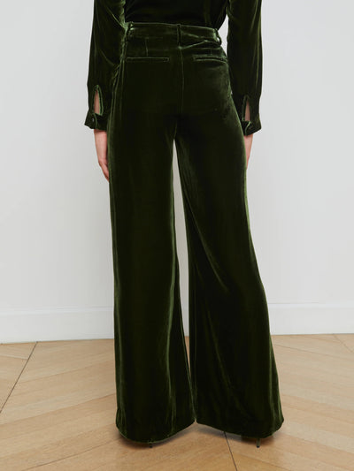 Pilar Wide Leg Pant In Deep Olive-L'Agence-Tocca Finita