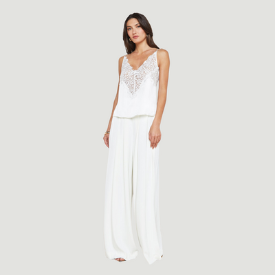 Priya Lace Cami In White-L'Agence-Tocca Finita