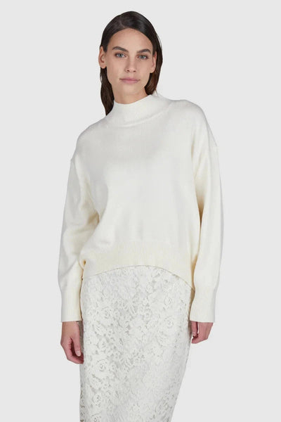 Pullover Turtleneck In Creme-Marc Aurel-Tocca Finita