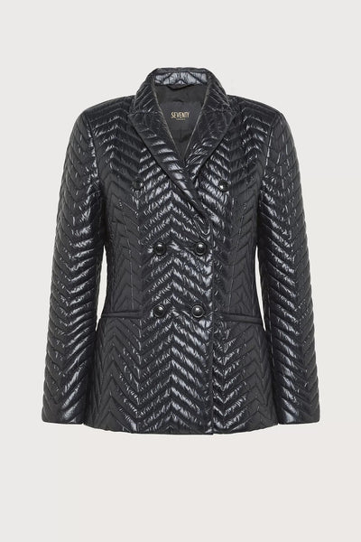 Quilted Double Breasted Jacket-Seventy-Tocca Finita