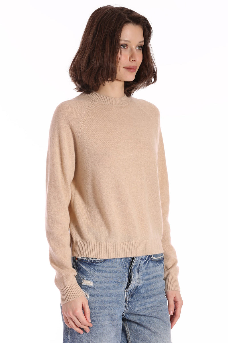 Raglan Cashmere Crew-Mini Rose-Tocca Finita