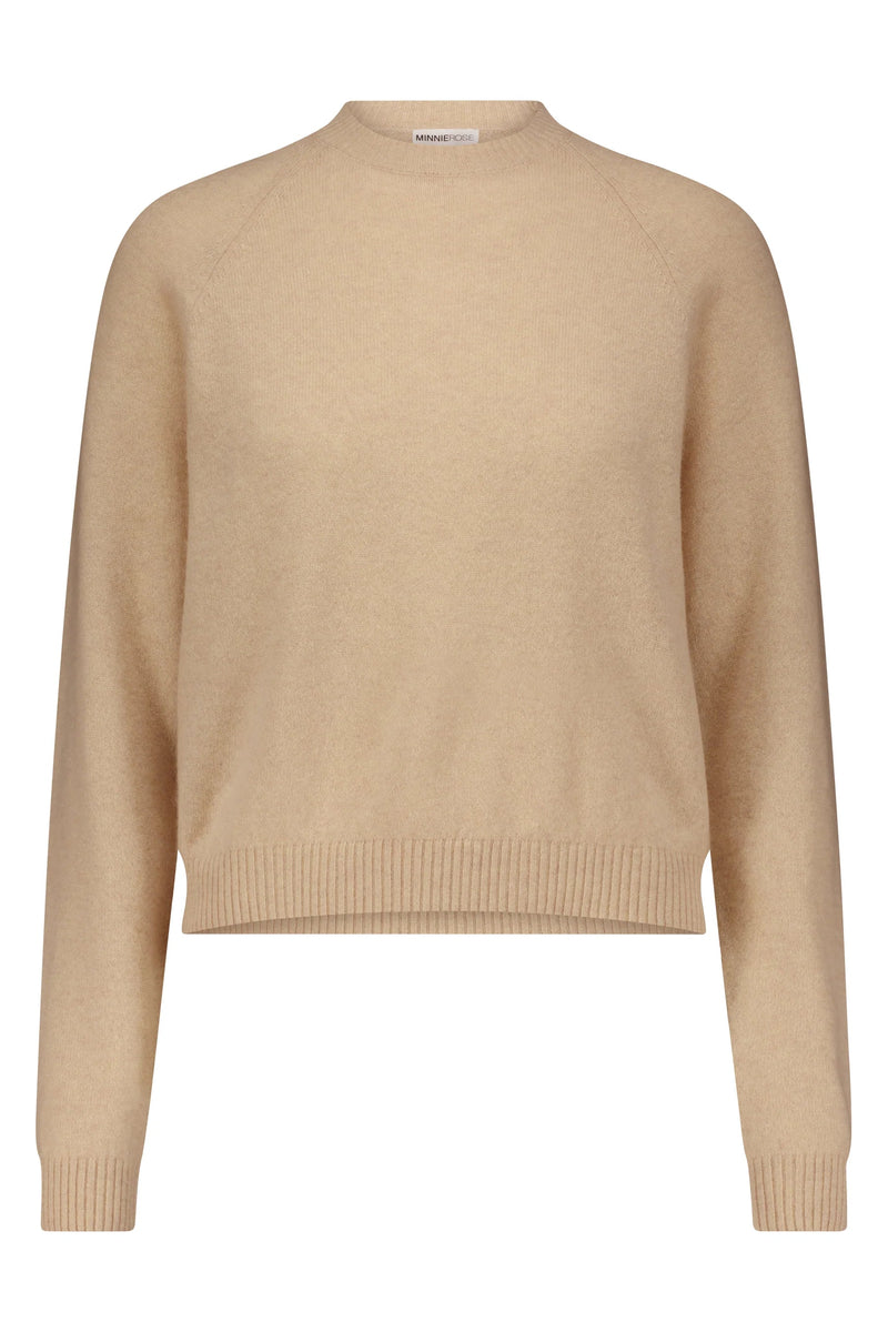 Raglan Cashmere Crew-Mini Rose-Tocca Finita