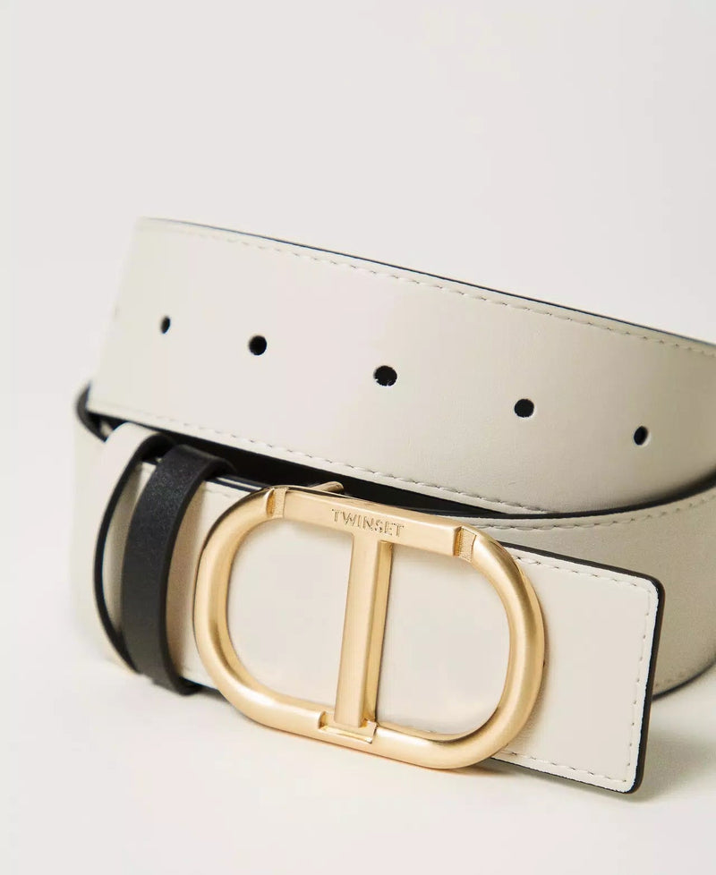 Reversible Leather Belt-TWINSET-Tocca Finita