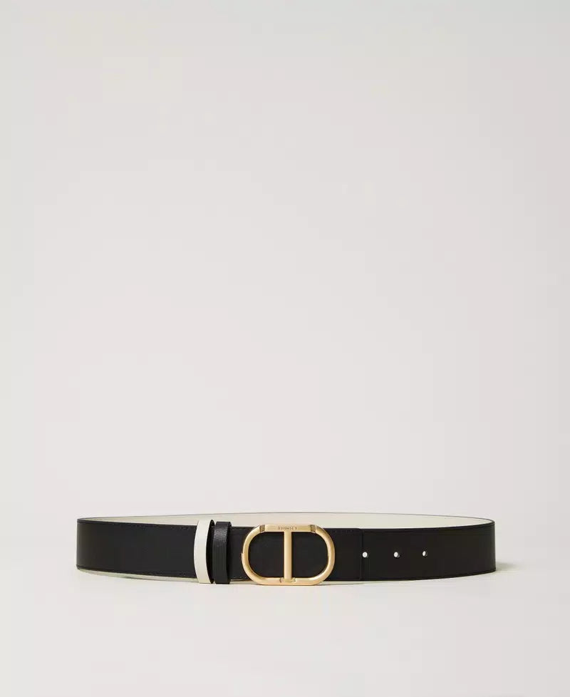 Reversible Leather Belt-TWINSET-Tocca Finita