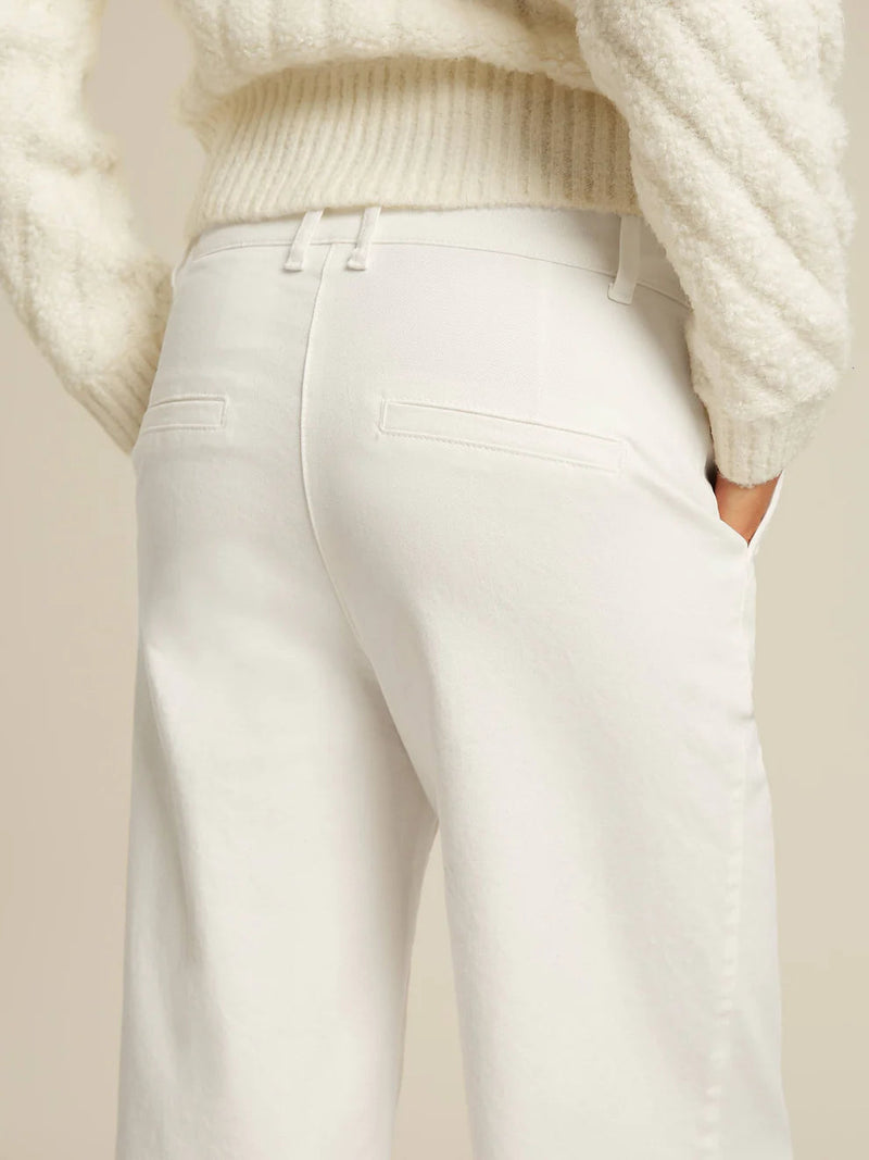 Rose Woven Pants In Cream-Beaumont Apparel-Tocca Finita