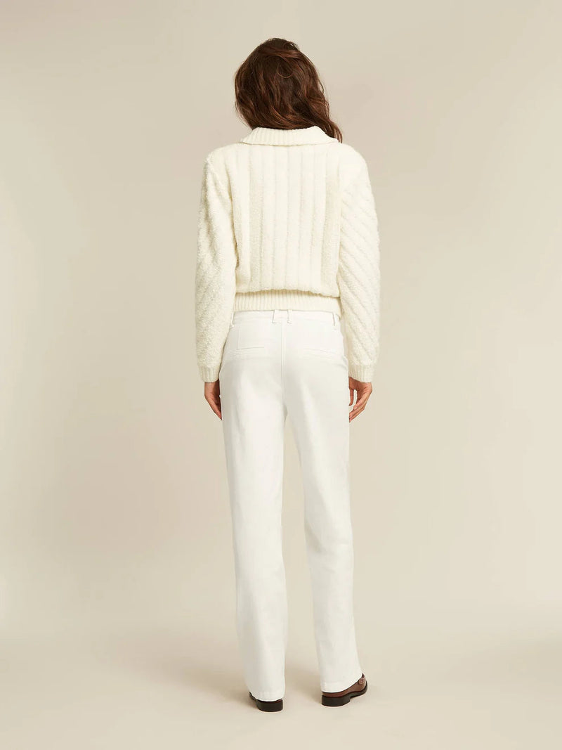 Rose Woven Pants In Cream-Beaumont Apparel-Tocca Finita