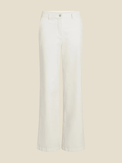 Rose Woven Pants In Cream-Beaumont Apparel-Tocca Finita