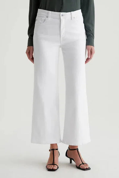 Saige Wide Leg Crop in Gallery White-AG Jeans-Tocca Finita