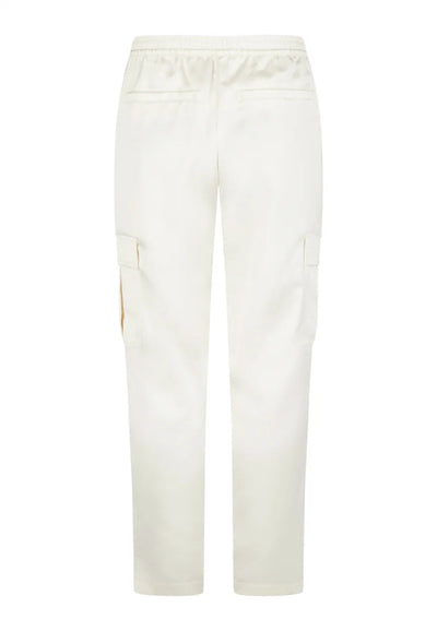 Satin Cargo Trouser in Creme-Marc Aurel-Tocca Finita