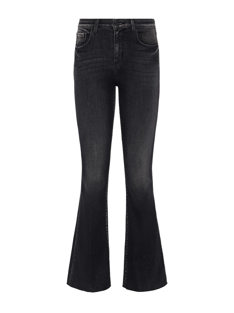 Sera Seaker Flare Denim In Obsidian-L&