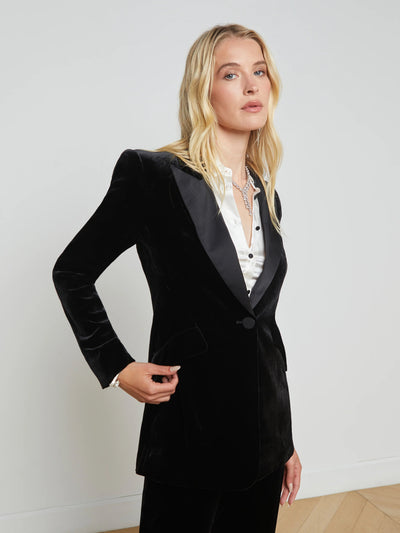 Sheila Tux Blazer In Black-L'Agence-Tocca Finita