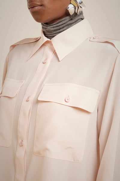 Silk Patch Pocket Shirt-Liviana Conti-Tocca Finita