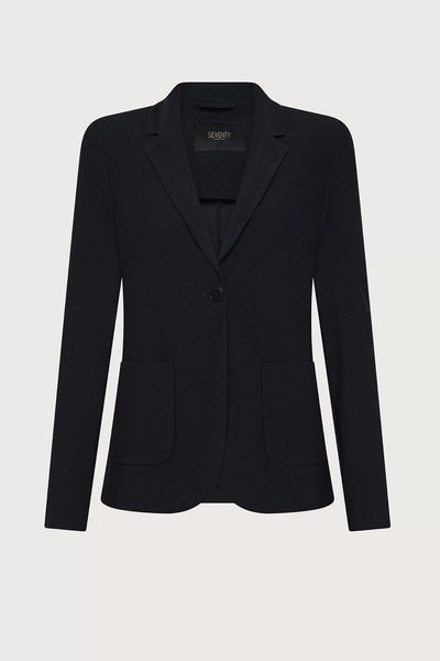 Single Breasted Slim Fit Jacket In Honeycomb Technical Fabric-Seventy-Tocca Finita