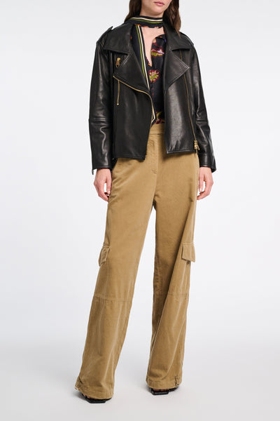 Sleek Statement Leather Jacket-Dorothee Schumacher-Tocca Finita