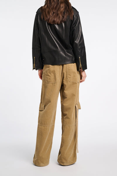 Sleek Statement Leather Jacket-Dorothee Schumacher-Tocca Finita