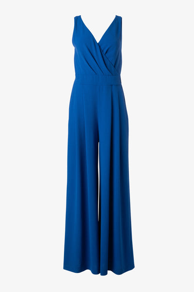 Sleeveless Crisscross Jumpsuit In Cobalt-Iris Setlakwe-Tocca Finita