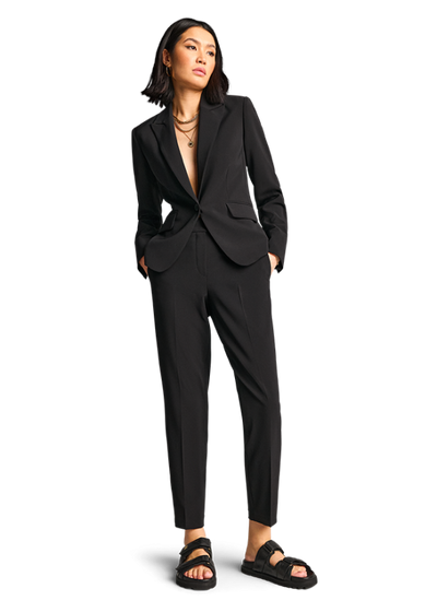 Slim Fit Trouser In Black-Riani-Tocca Finita