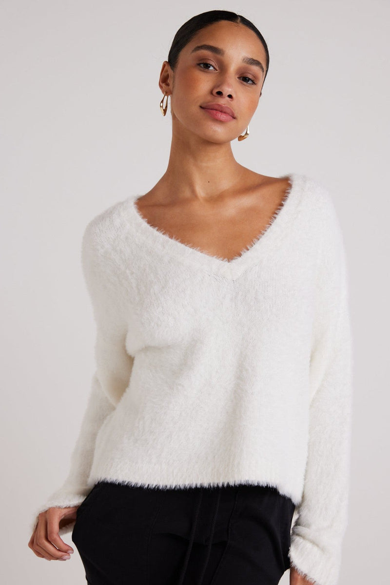 Slouchy V Neck Sweater-Bella Dahl-Tocca Finita