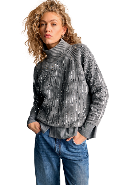 Stand Up Collar Sweater-Riani-Tocca Finita