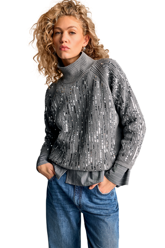 Stand Up Collar Sweater-Riani-Tocca Finita