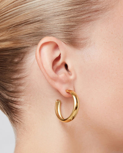 Staple Hoop Earring Large-Jenny Bird-Tocca Finita