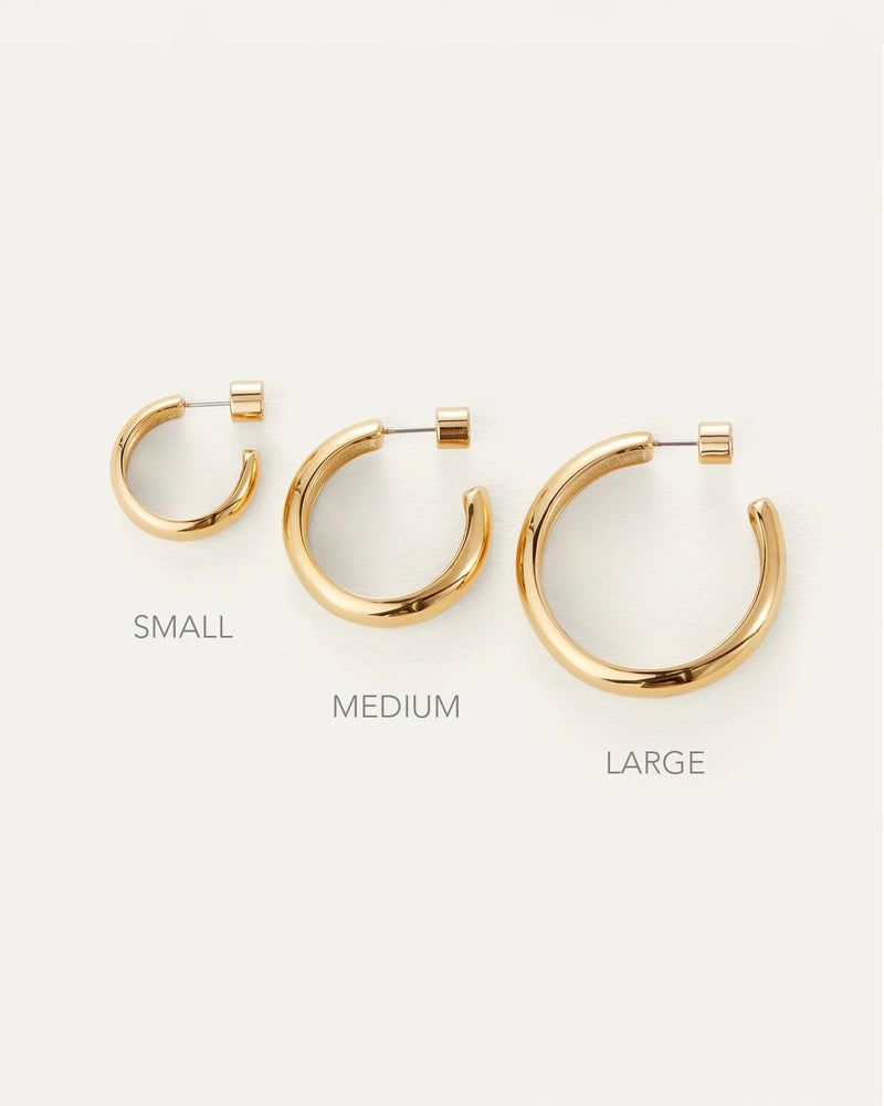 Staple Hoop Earring Large-Jenny Bird-Tocca Finita