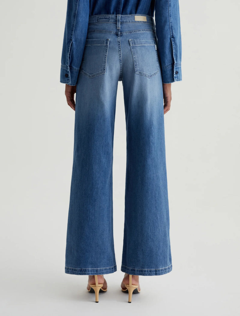 Stella Low Slung Palazzo in Nautical Mile Jeans-AG Jeans-Tocca Finita