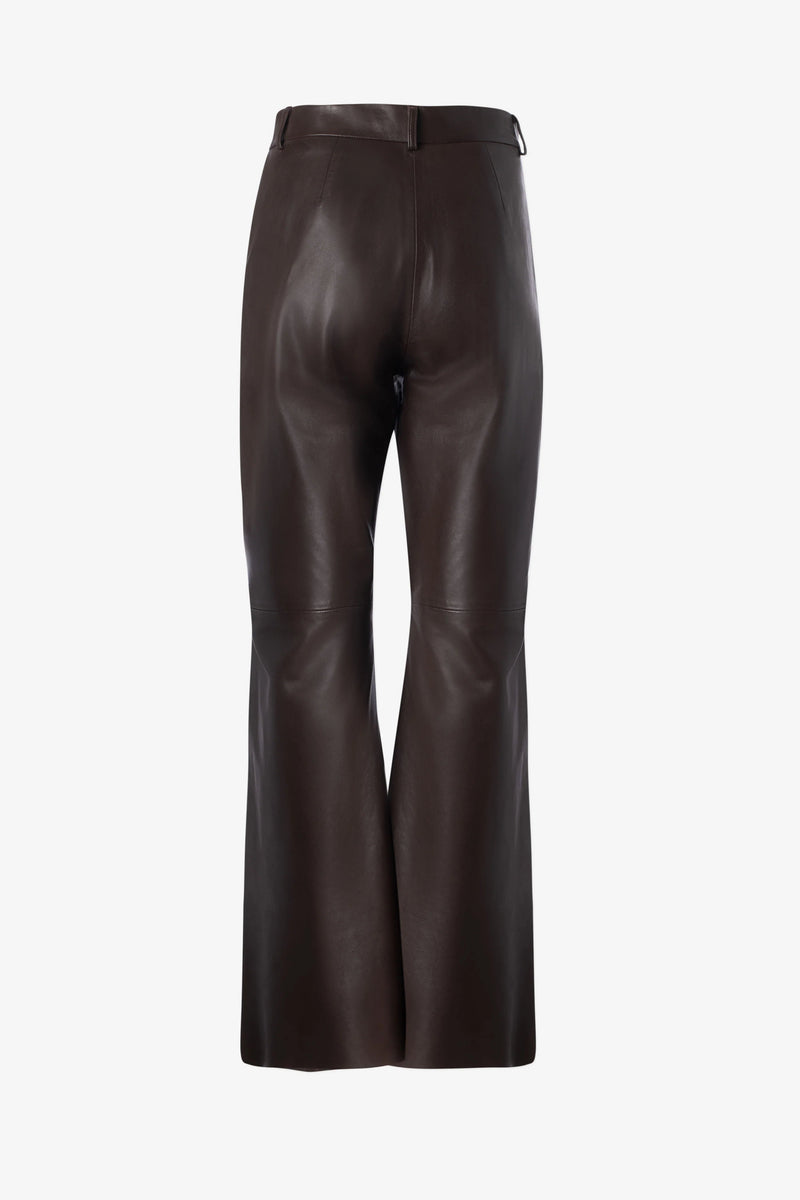 Straight Leg Leather Trousers Iris Setlakwe Tocca Finita