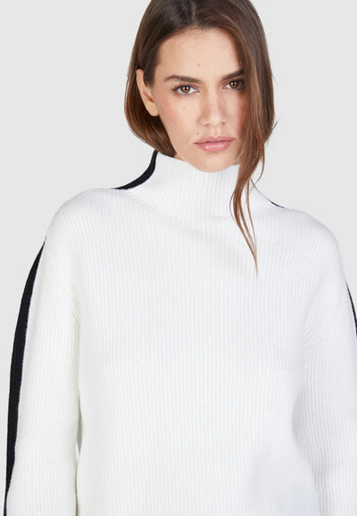 Sweater With Contrast Detail-Marc Aurel-Tocca Finita