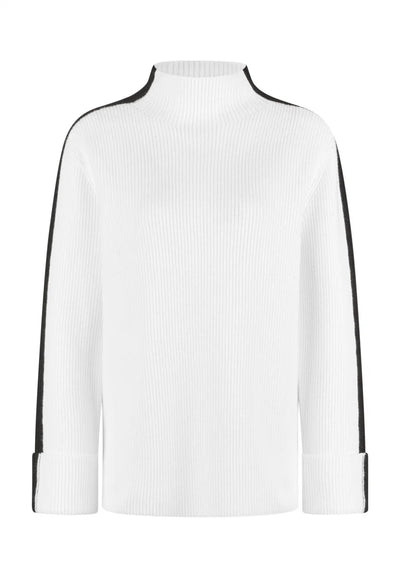 Sweater With Contrast Detail-Marc Aurel-Tocca Finita