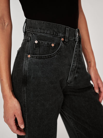 Taylor High Rise Barrel Jeans In NightSwape-Dl1961-Tocca Finita