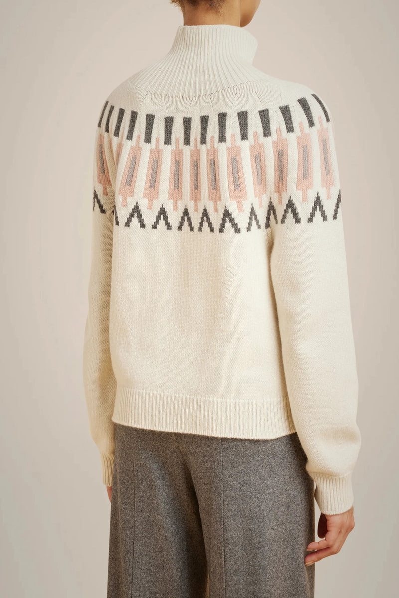 Turtle Neck Sweater In Recycled Cashmere-Liviana Conti-Tocca Finita