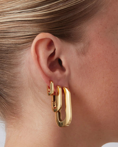 U-Link Earrings Gold-Jenny Bird-Tocca Finita