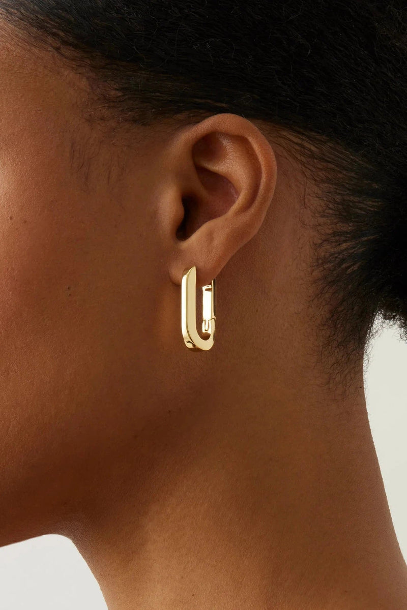 U-Link Earrings Gold-Jenny Bird-Tocca Finita