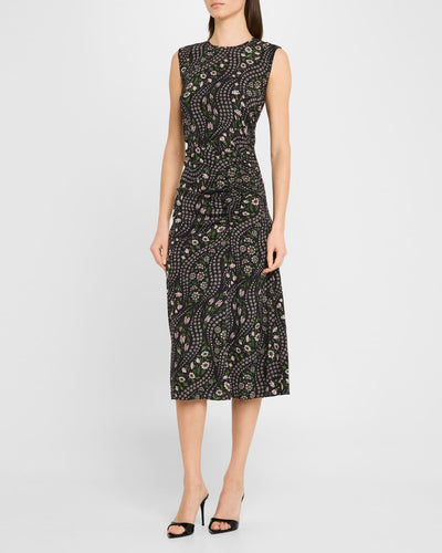 Viviana Floral Silk Midi Dress-Veronica Beard-Tocca Finita